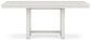 Mesa de comedor Robbinsdale de altura de mostrador y 6 taburetes de bar