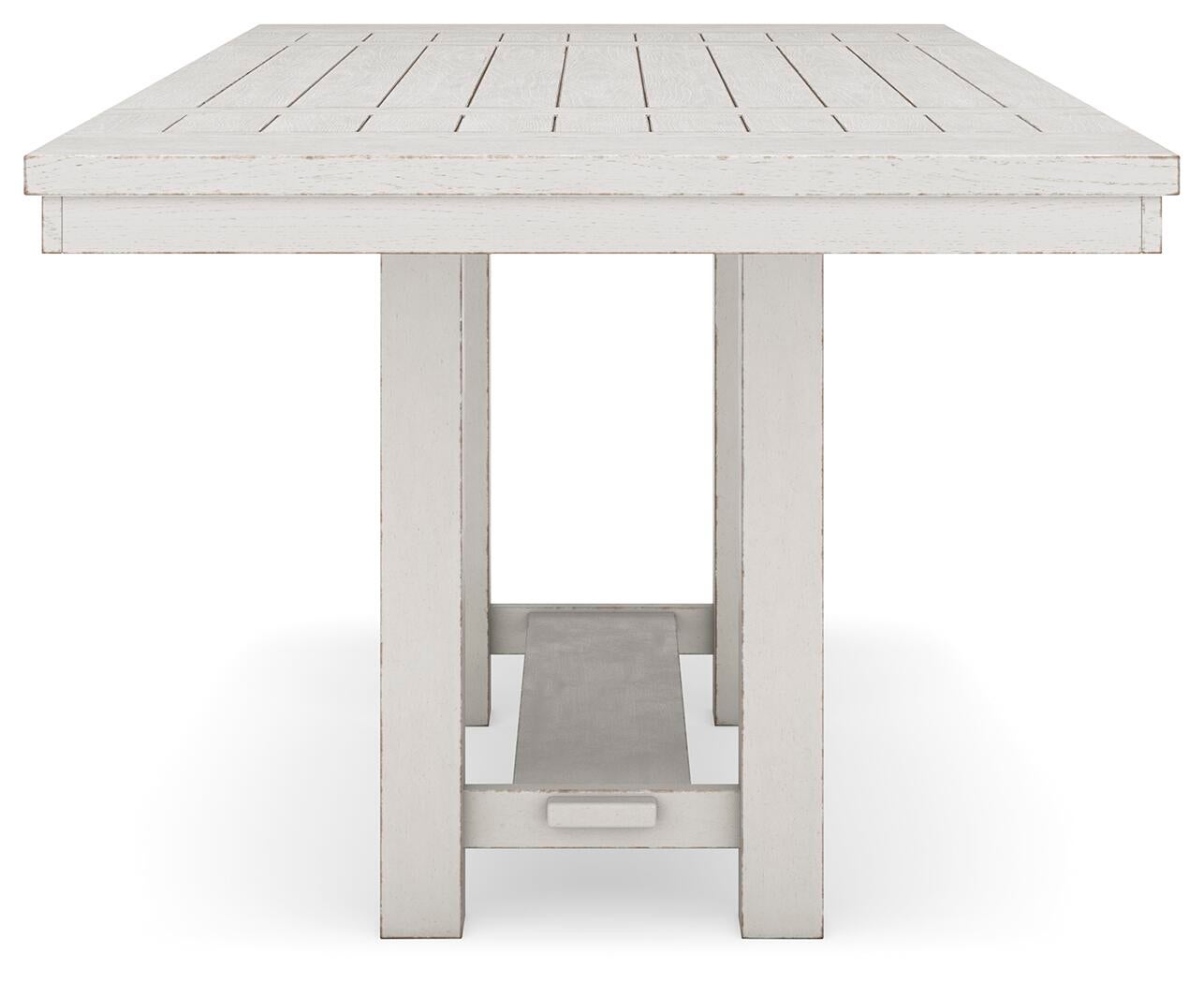 Mesa de comedor Robbinsdale de altura de mostrador y 6 taburetes de bar