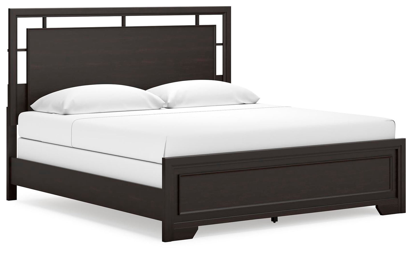 Cama Covetown King con cabecero y tocador con espejo
