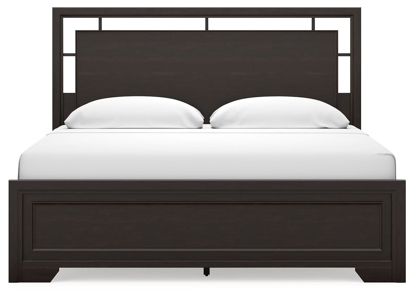 Cama Covetown King con cabecero y tocador con espejo