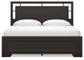 Cama Covetown King con cabecero y tocador con espejo