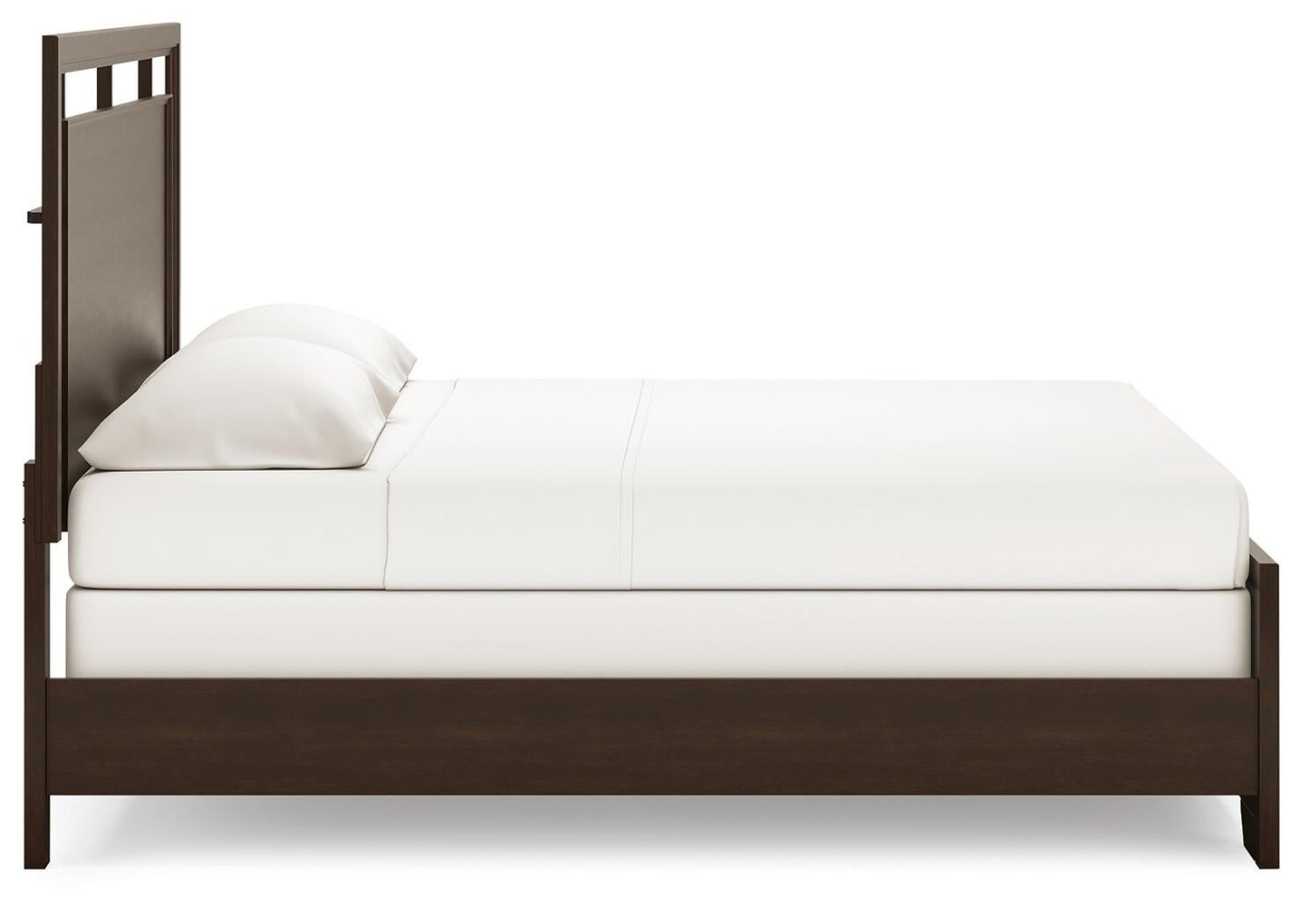 Cama Covetown King con cabecero y tocador con espejo