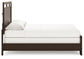 Cama Covetown King con cabecero y tocador con espejo