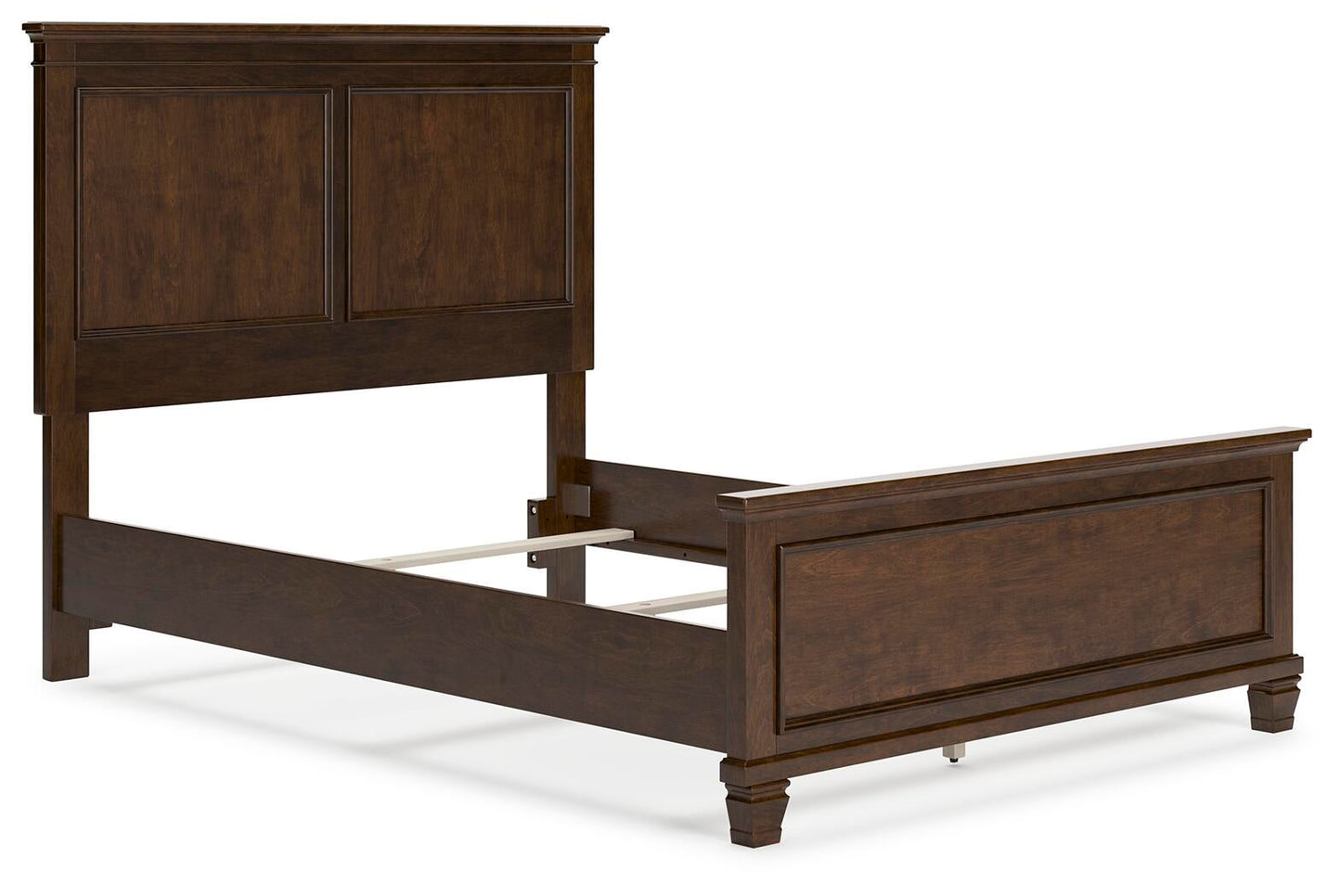 Cama Danabrin de tamaño completo con tocador con espejo, cómoda y mesita de noche