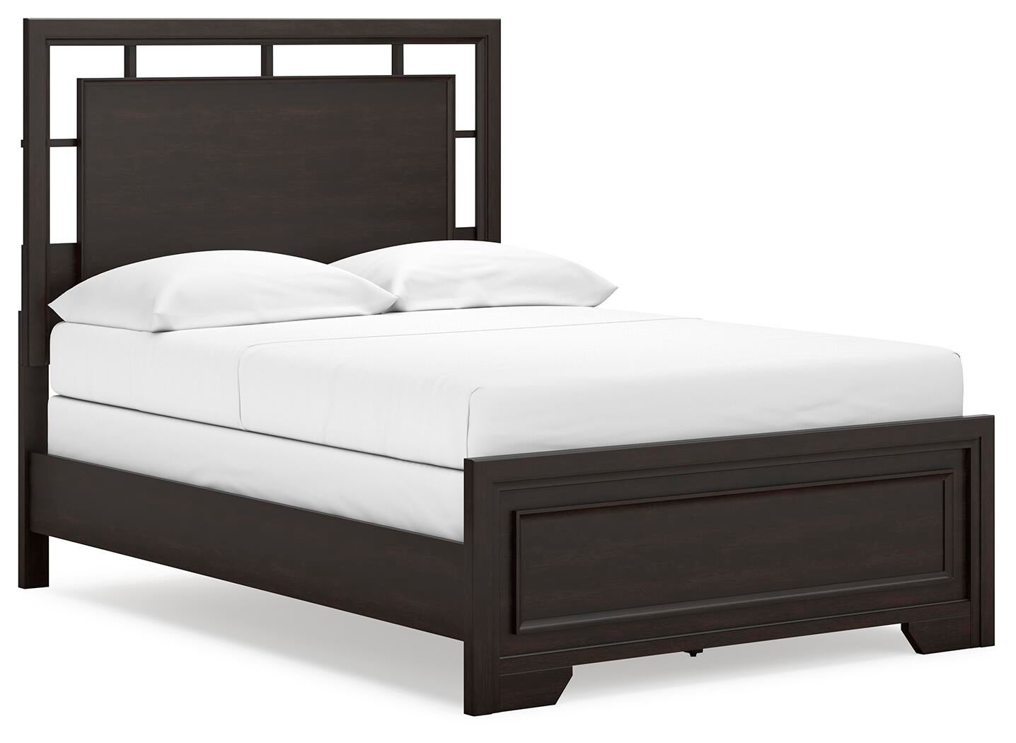 Cama Covetown de dos camas con cabecero y tocador con espejo