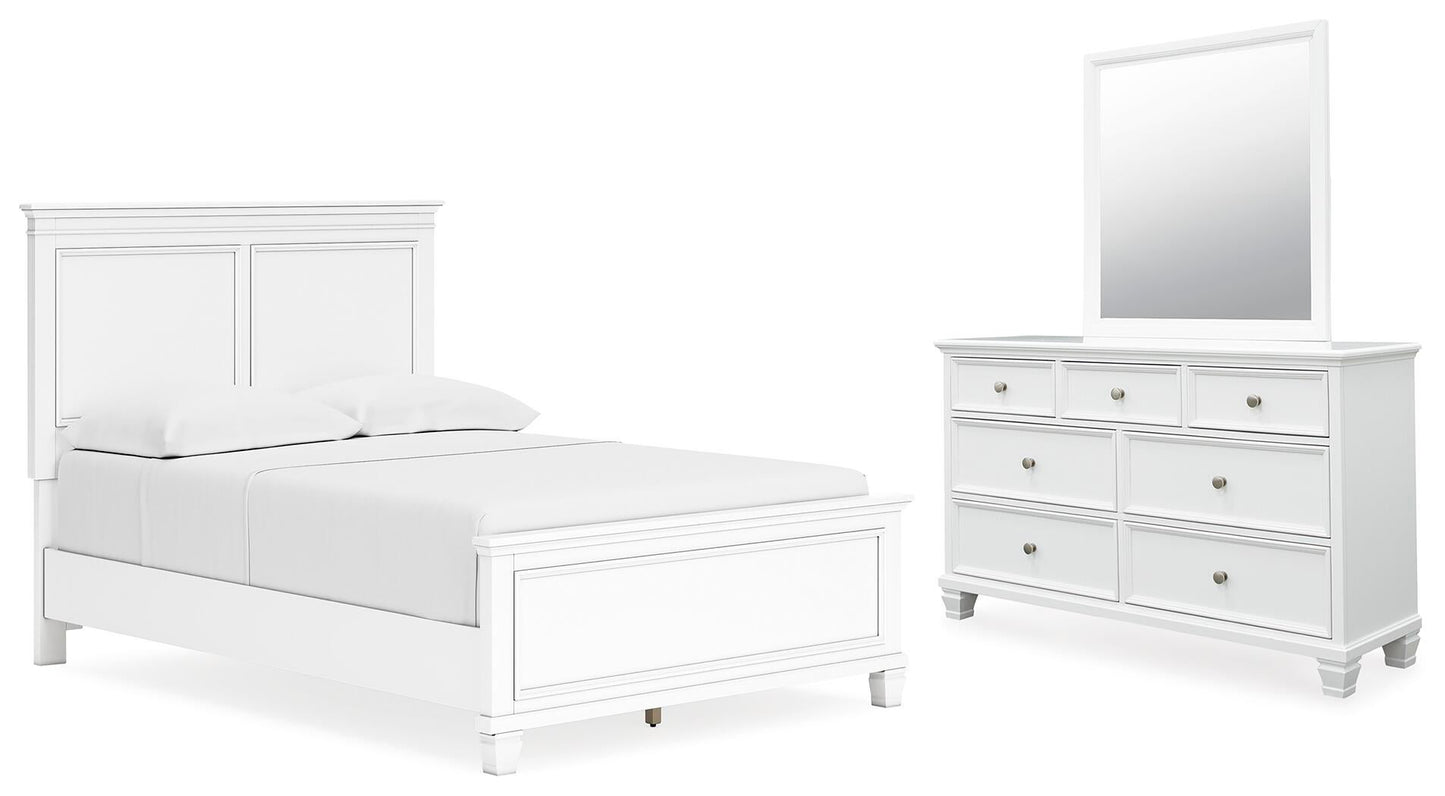 Cama Fortman de dos camas con tocador con espejo