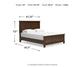 Cama Danabrin Queen con cabecero y tocador con espejo