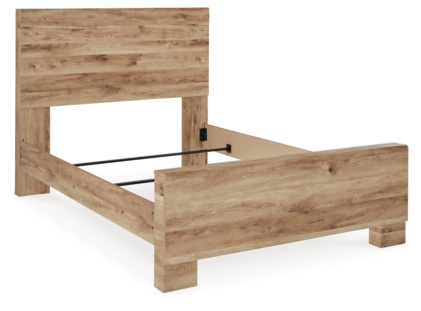 Cama Hyanna de tamaño completo con cabecero, tocador con espejo y mesita de noche