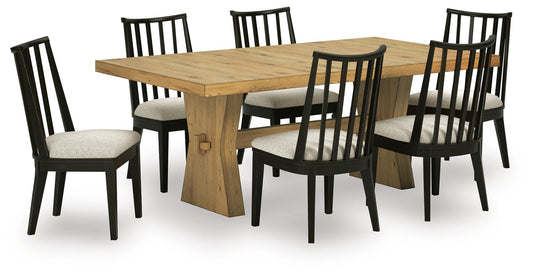 Mesa de comedor Galliden y 6 sillas