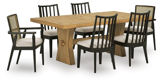 Mesa de comedor Galliden y 6 sillas