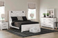 Cama Gerridan Queen con cabecero y tocador con espejo