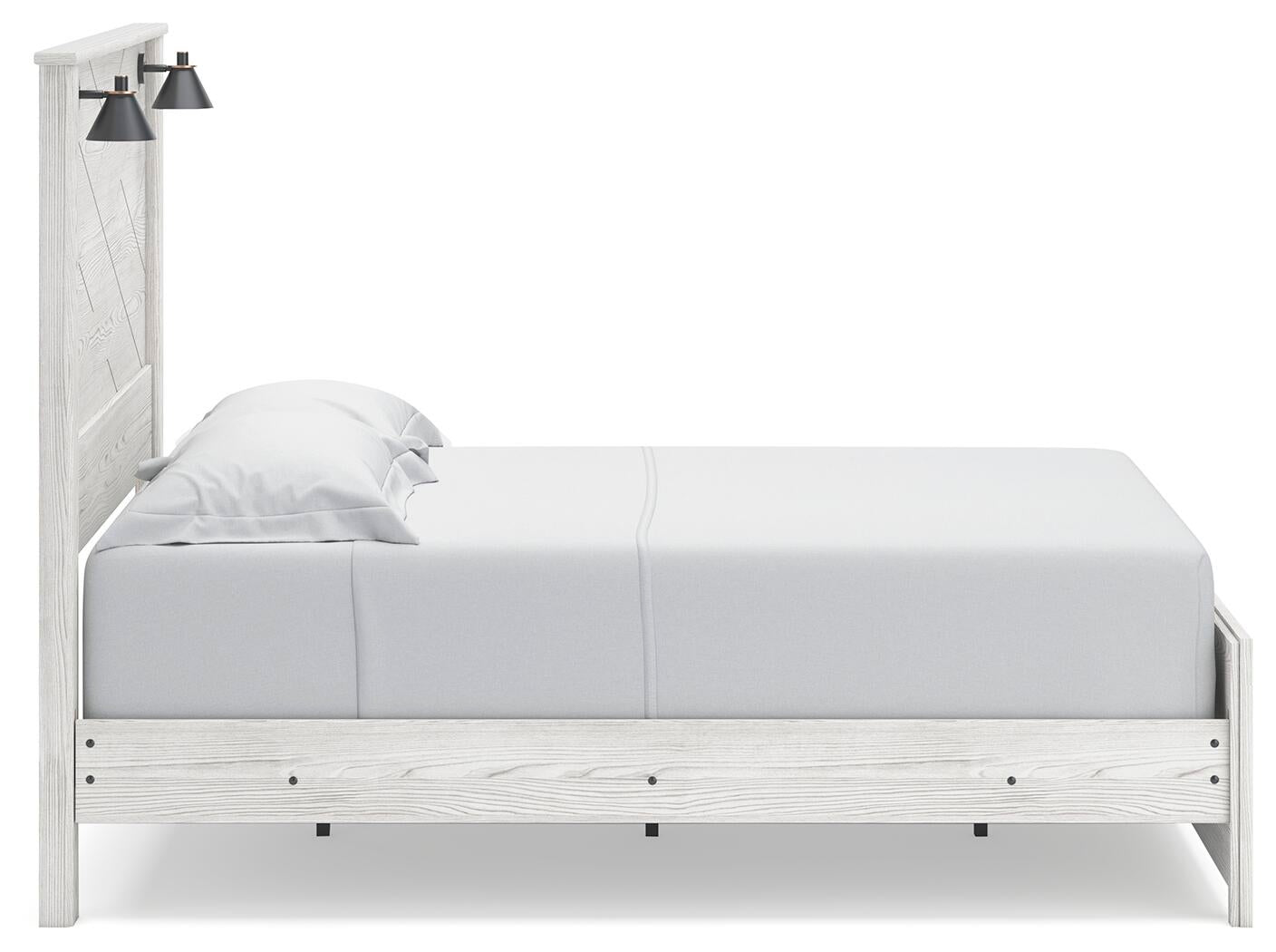 Cama Gerridan Queen con cabecero y tocador con espejo