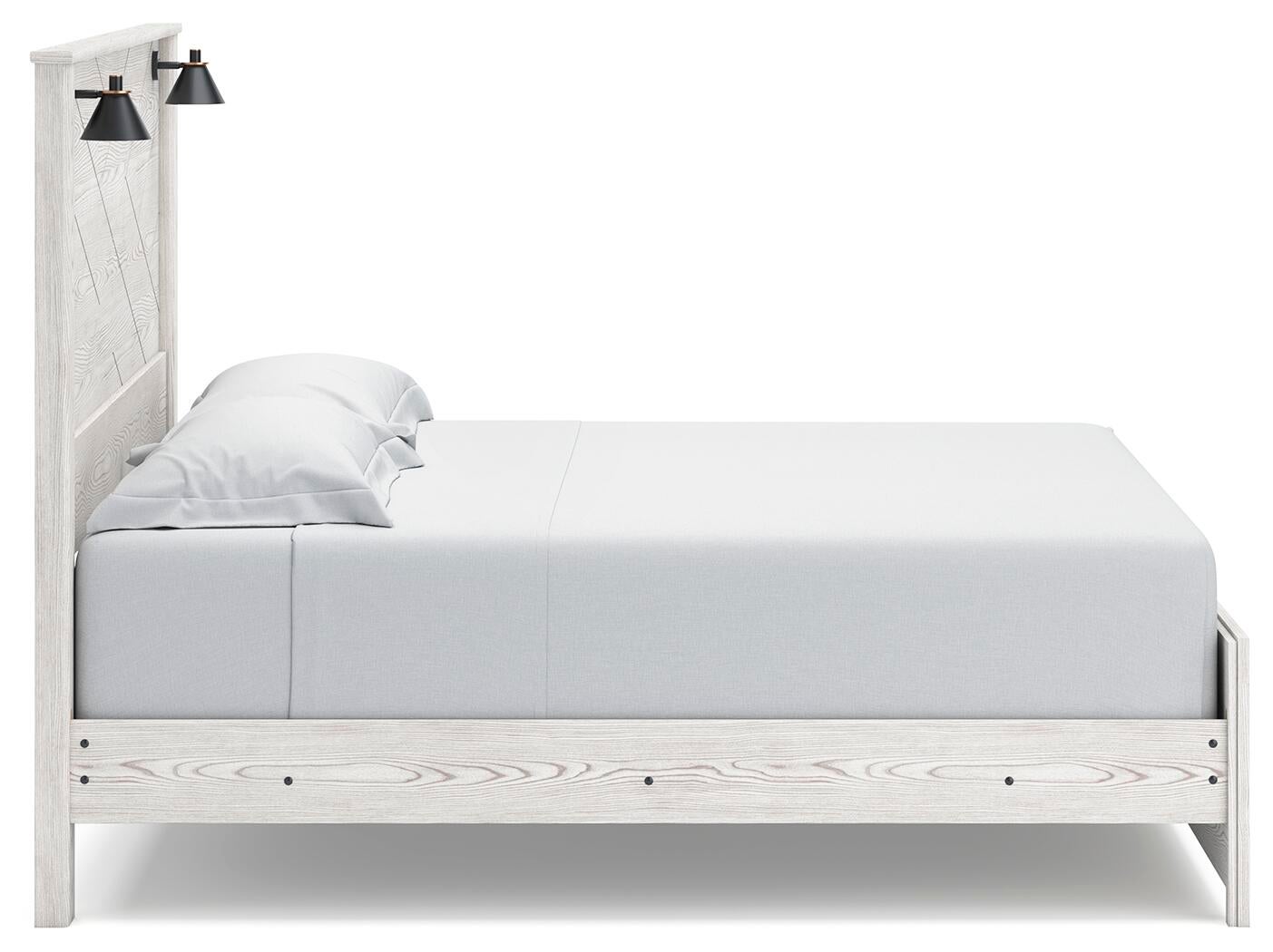 Cama Gerridan King con cabecero y tocador con espejo
