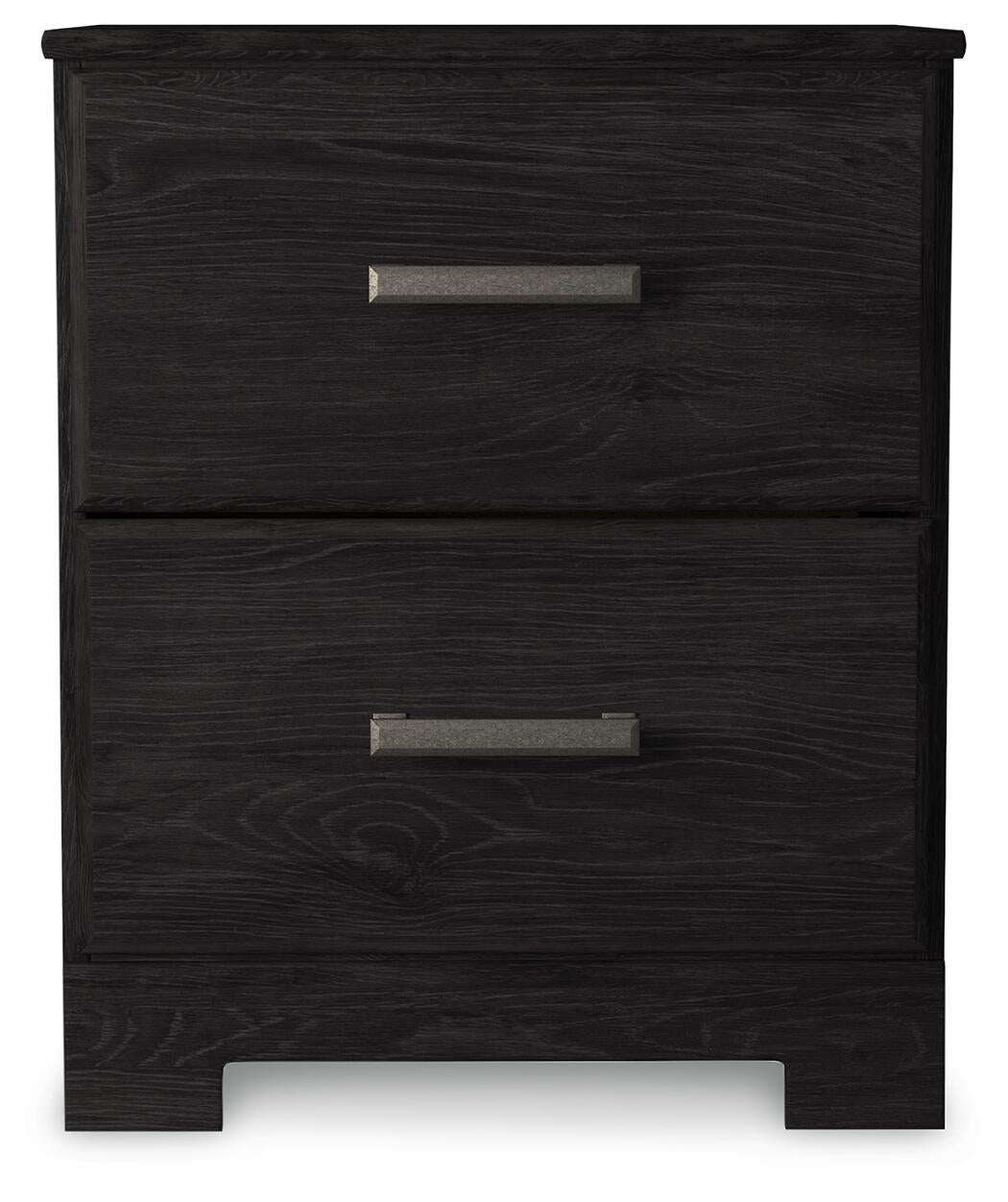 Cama Belachime de tamaño completo con tocador con espejo, cómoda y mesita de noche