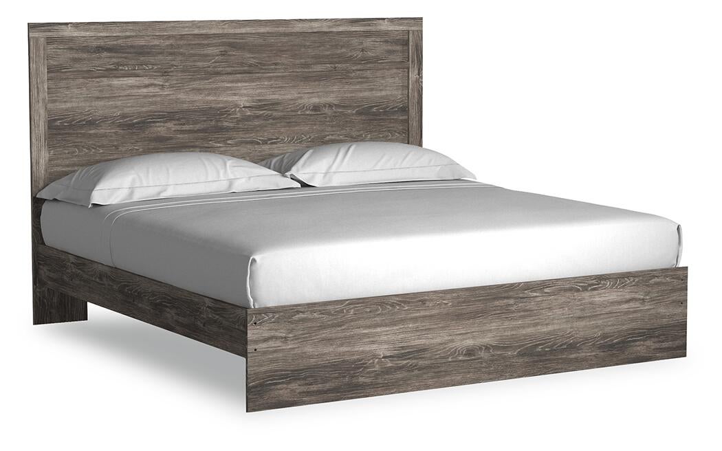 Cama Ralinksi King con cabecero y tocador con espejo