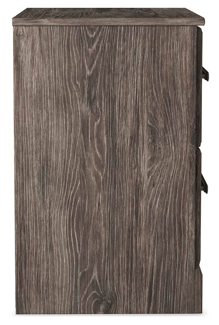 Cama Ralinksi King con cabecero, tocador con espejo, cómoda y mesita de noche