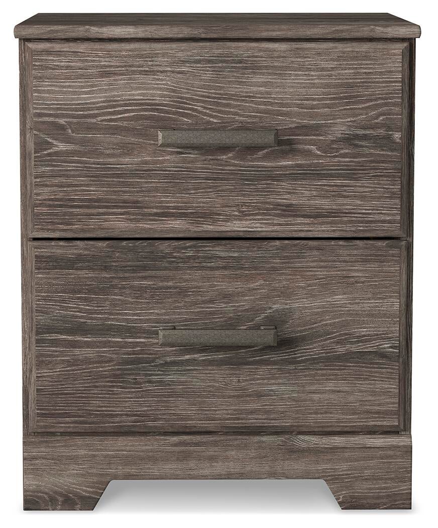 Cama Ralinksi de tamaño completo con tocador con espejo, cómoda y mesita de noche