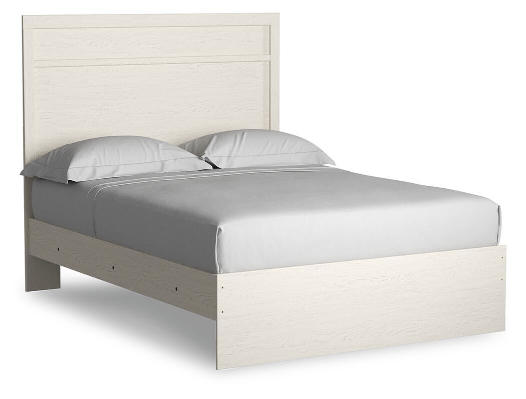 Cama Stelsie de dos camas con cabecero y tocador con espejo