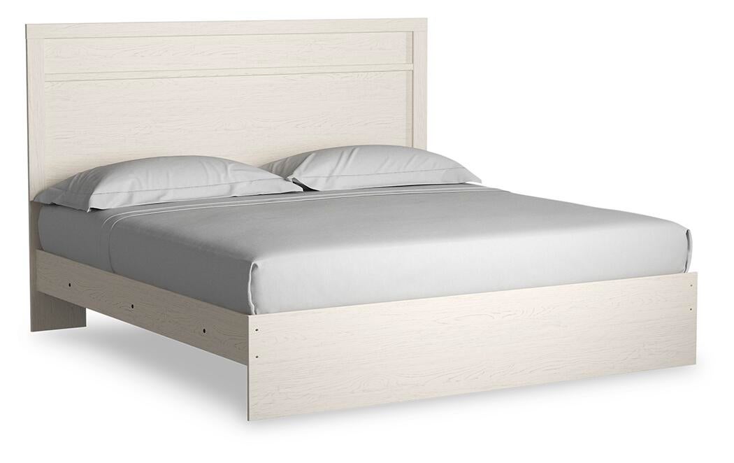 Cama Stelsie King con cabecero y tocador con espejo