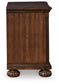 Cama con dosel Lavinton California King con tocador con espejo, cómoda y mesita de noche