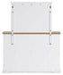 Cama Ashbryn King con almacenamiento y tocador con espejo