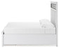 Cama Ashbryn King con almacenamiento y tocador con espejo