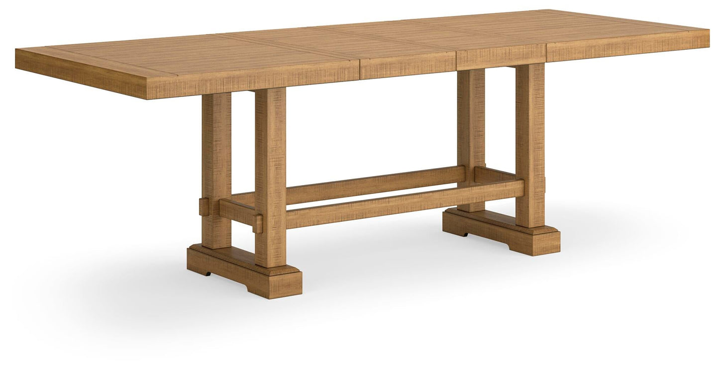 Mesa de comedor Havonplane de altura de mostrador y 10 taburetes de bar
