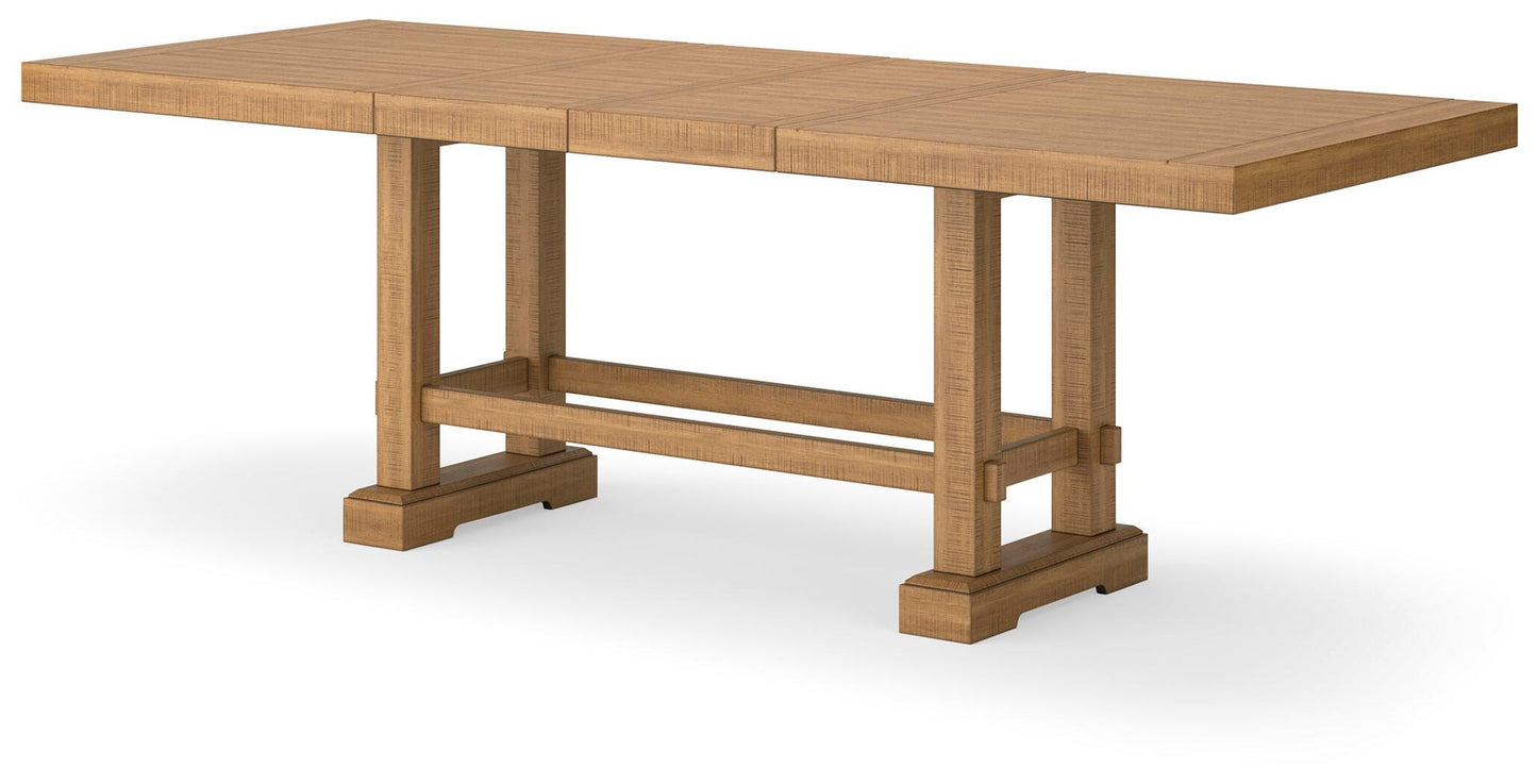 Mesa de comedor Havonplane de altura de mostrador y 10 taburetes de bar