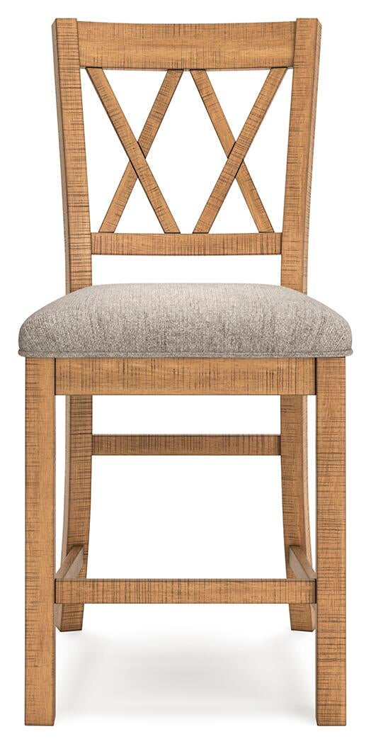 Mesa de comedor Havonplane de altura de mostrador y 10 taburetes de bar