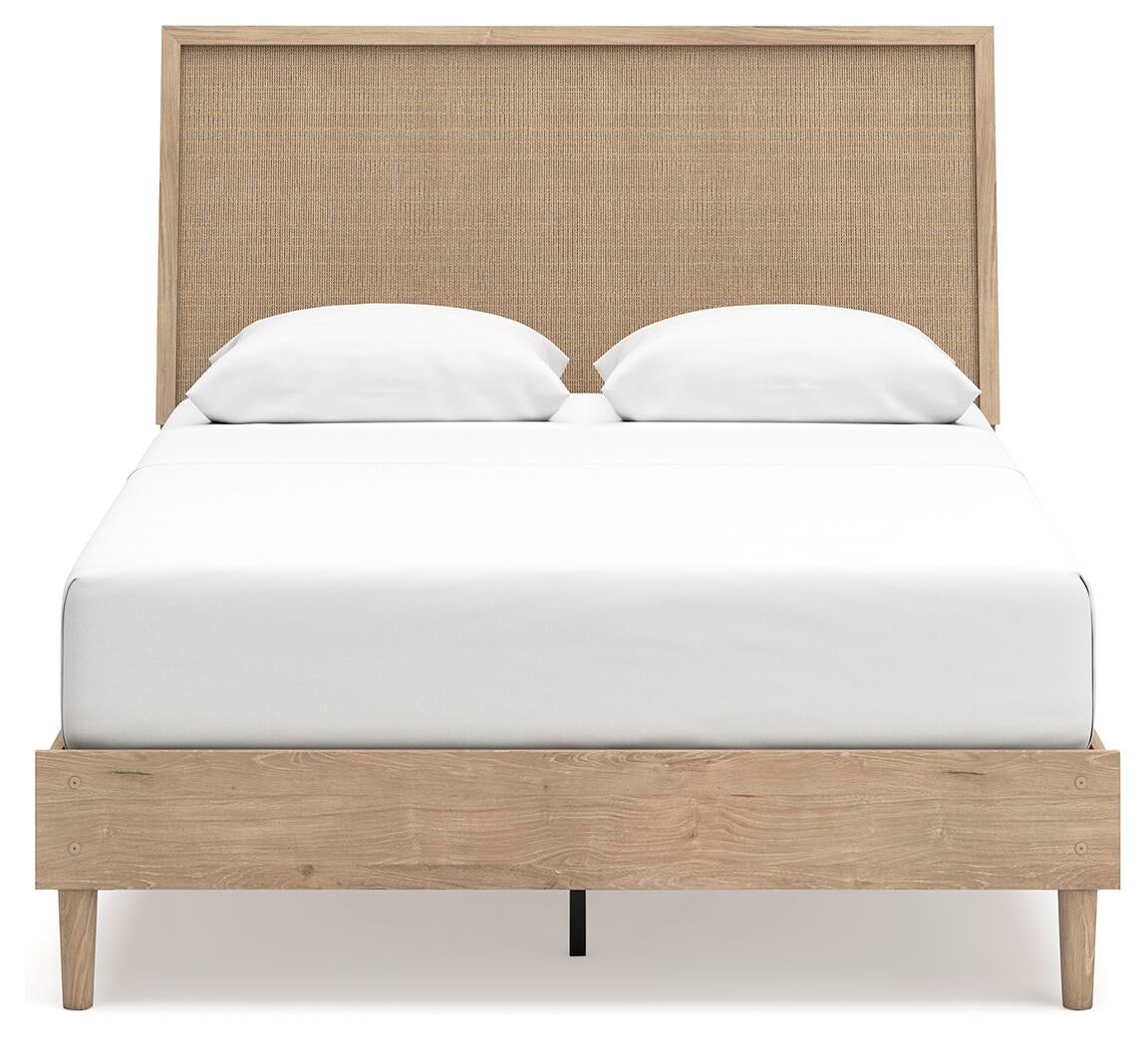 Cama Cielden Queen con cabecero y tocador con espejo