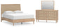 Cama Cielden Queen con cabecero y tocador con espejo