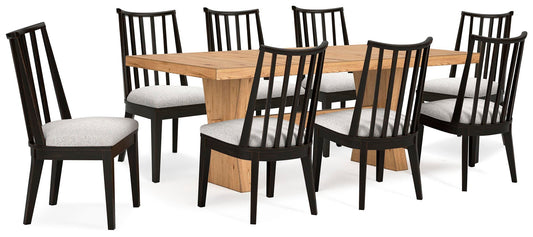 Mesa de comedor Galliden y 8 sillas