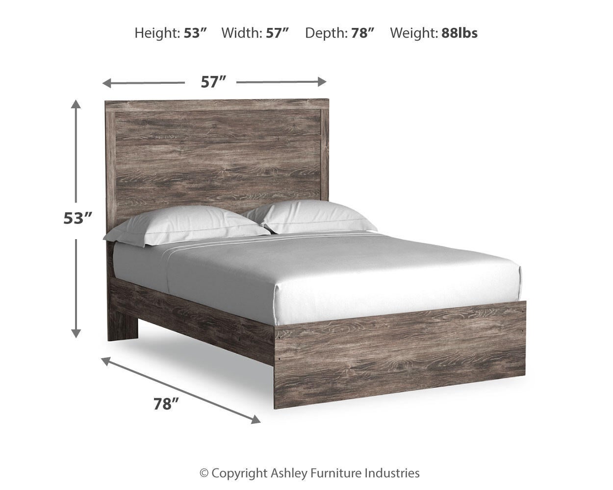 Cama Ralinksi de dos camas con cabecero y tocador con espejo