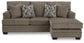Sofá chaise longue, sillón y otomana Stonemeade