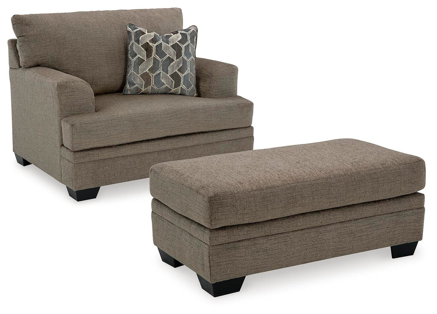 Sofá chaise longue, sillón y otomana Stonemeade