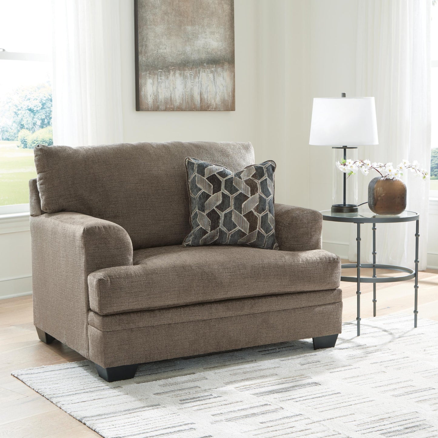 Sofá chaise longue, sillón y otomana Stonemeade