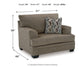 Sofá chaise longue, sillón y otomana Stonemeade