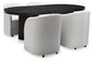 Mesa de comedor Rowanbeck y 4 sillas
