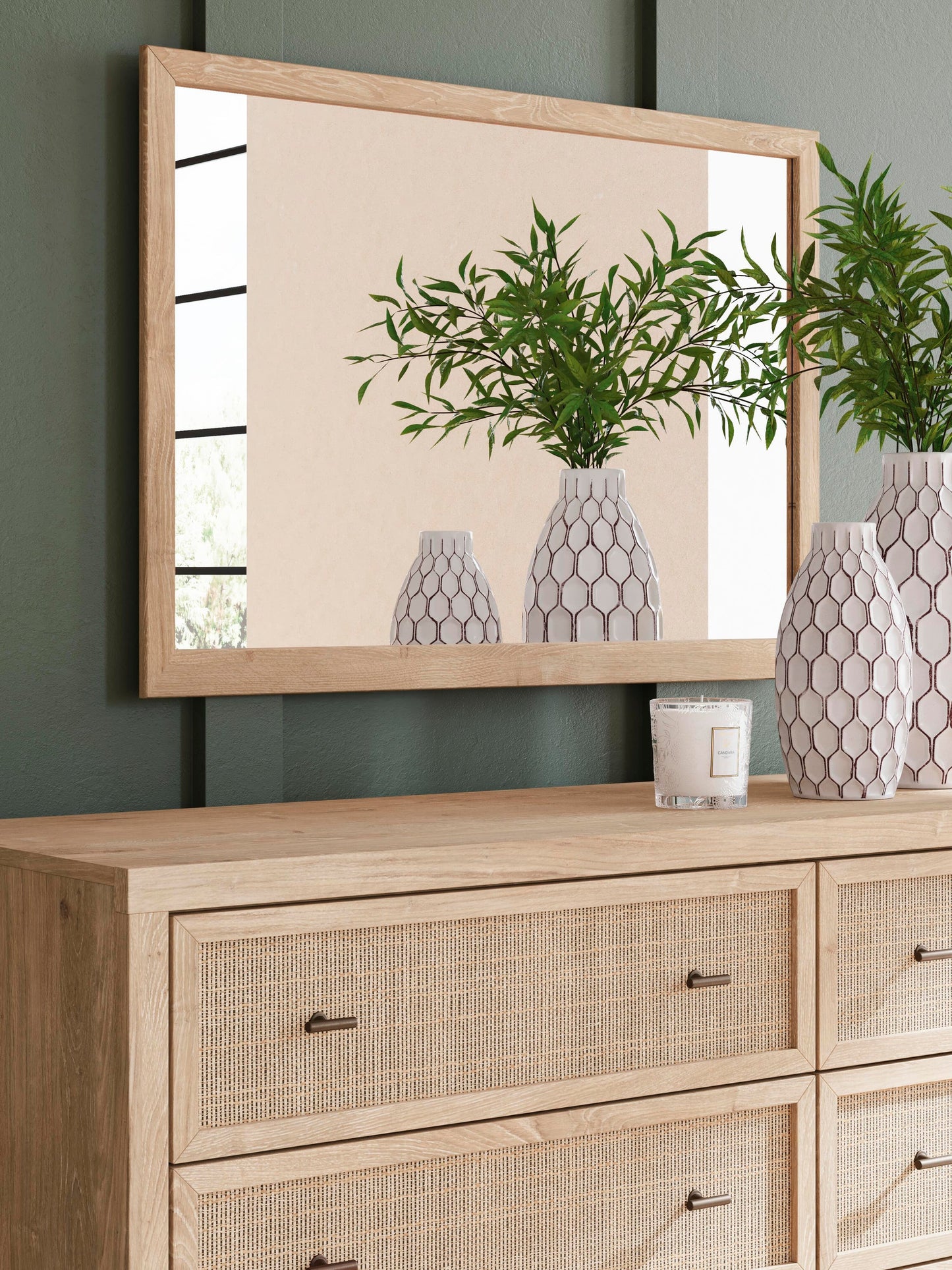 Cabecero Cielden King con tocador con espejo