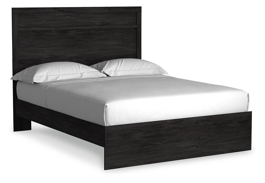 Cama Belachime Queen con cabecero y tocador con espejo