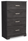 Cama Belachime tamaño Queen con cabecero, tocador con espejo, cómoda y mesita de noche