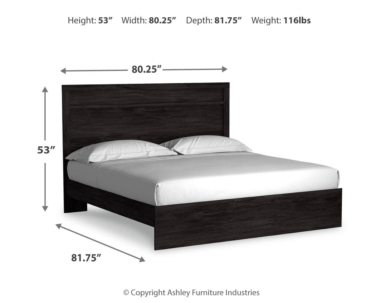 Cama Belachime King con cabecero y tocador con espejo