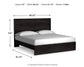 Cama Belachime King con cabecero y tocador con espejo