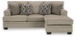 Sofá chaise longue, sillón y otomana Stonemeade