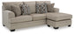 Sofá chaise longue, sillón y otomana Stonemeade
