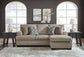 Sofá chaise longue, sillón y otomana Stonemeade