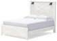 Cama Gerridan tamaño Queen con cabecero, tocador con espejo, cómoda y mesita de noche