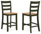 Mesa de comedor Gesthaven de altura de mostrador y 4 taburetes de bar