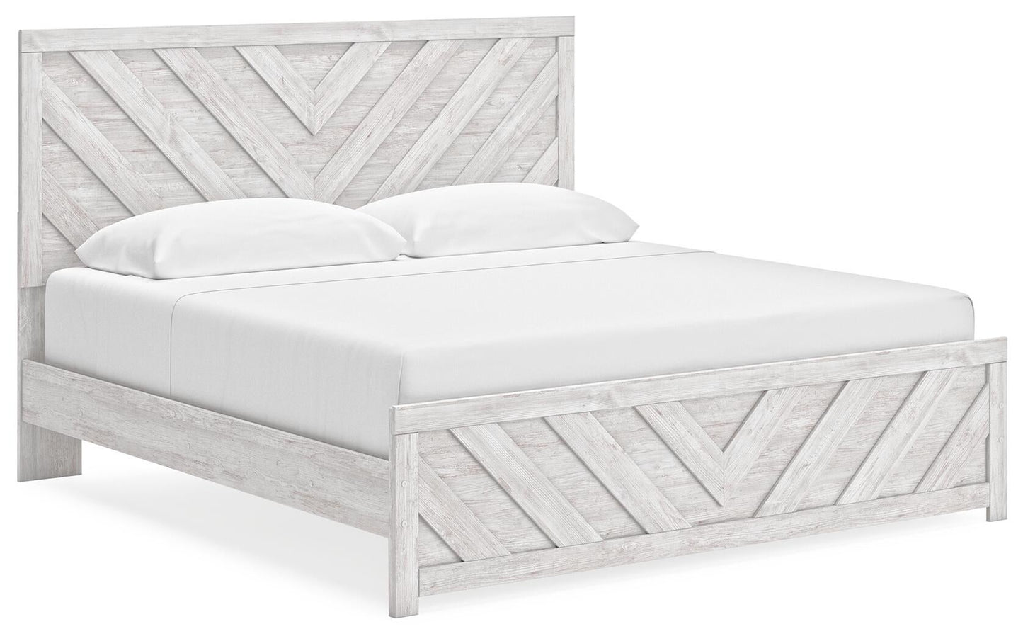 Cama Cayboni King con cabecero y tocador con espejo