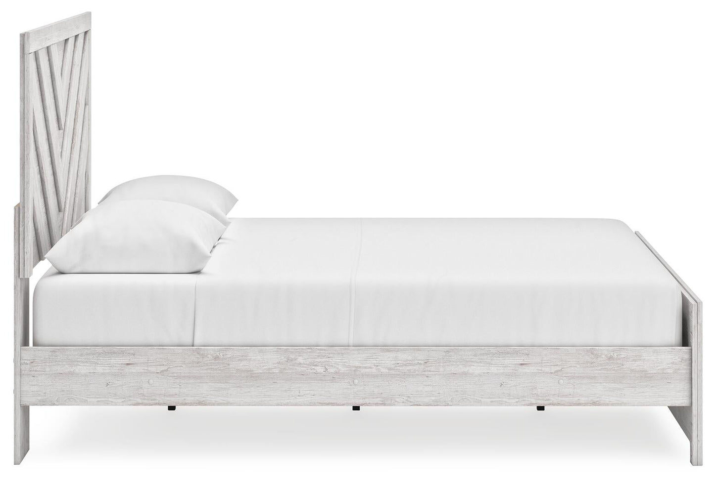 Cama Cayboni King con cabecero y tocador con espejo